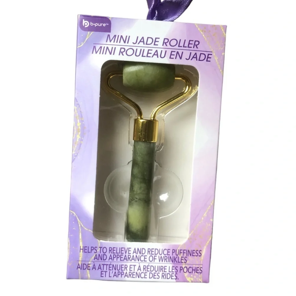 🌻 4/$25 Set of Mini Jade Gua Sha & Roller, NWT 🎁